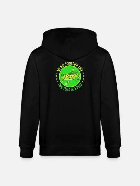 lovers, lovebirds, sincere love - Stanley/Stella CULTIVATOR Unisex Organic Hooded Jacket - black