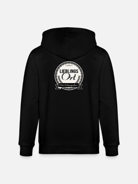 Lieblingsort Berchtesgaden - Stanley/Stella Unisex Bio-Kapuzenjacke CULTIVATOR - Schwarz