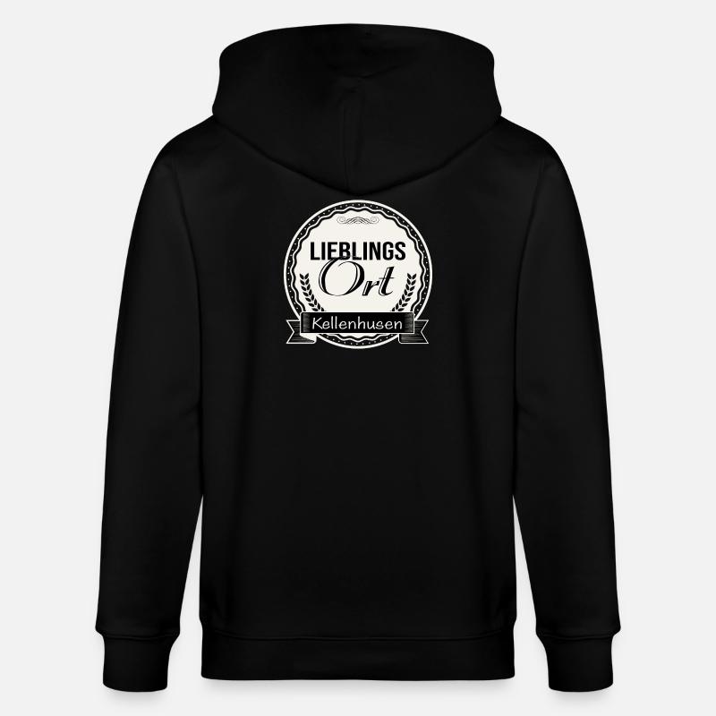 Lieblingsort Kellenhusen - Stanley/Stella Unisex Bio-Kapuzenjacke CULTIVATOR - Schwarz