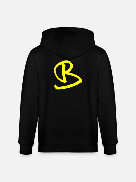 Buchstabe B - Stanley/Stella Unisex Bio-Kapuzenjacke CULTIVATOR - Schwarz