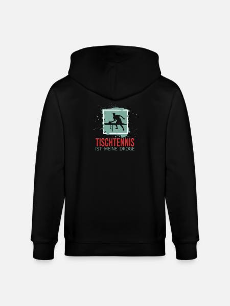Tischtennis ist meine Droge - Stanley/Stella Unisex Bio-Kapuzenjacke CULTIVATOR - Schwarz