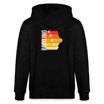 Bowling - Stanley/Stella Unisex Bio-Kapuzenjacke CULTIVATOR  - Schwarz - Hinten - Anna (173cm)