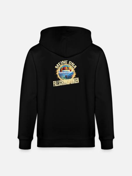 Meine DNA - Fallschirmspringen - Stanley/Stella Unisex Bio-Kapuzenjacke CULTIVATOR  - Schwarz