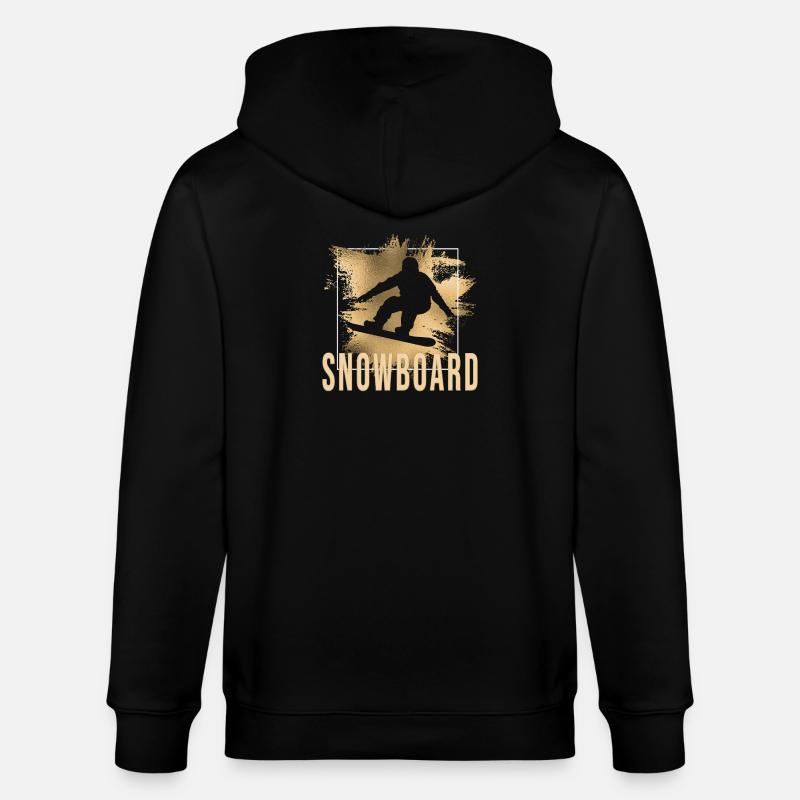 Snowboard - Stanley/Stella Unisex Bio-Kapuzenjacke CULTIVATOR  - Schwarz