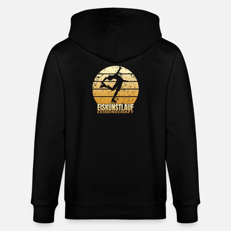 Eiskunstlauf Leidenschaft - Stanley/Stella Unisex Bio-Kapuzenjacke CULTIVATOR  - Schwarz