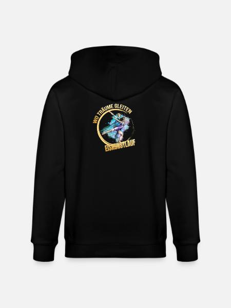 Wo träume gleiten - Eiskunstlauf - Stanley/Stella Unisex Bio-Kapuzenjacke CULTIVATOR  - Schwarz