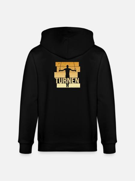 Turnen - Stanley/Stella Unisex Bio-Kapuzenjacke CULTIVATOR  - Schwarz