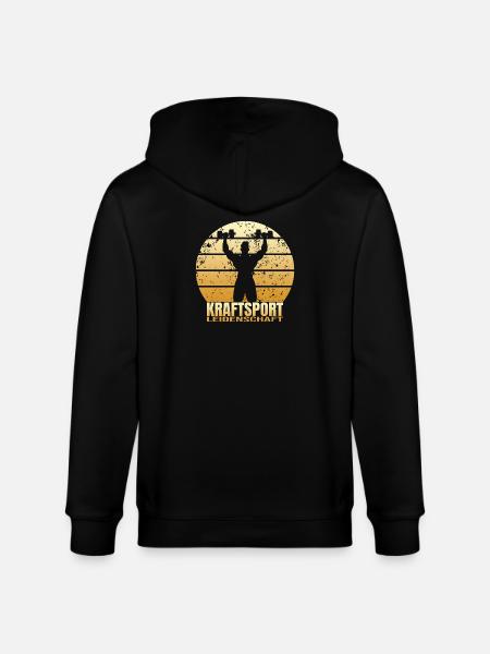 Kraftsport Leidenschaft - Stanley/Stella Unisex Bio-Kapuzenjacke CULTIVATOR  - Schwarz