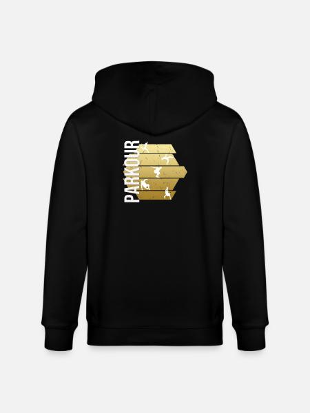 Parkour - Stanley/Stella Unisex Bio-Kapuzenjacke CULTIVATOR  - Schwarz