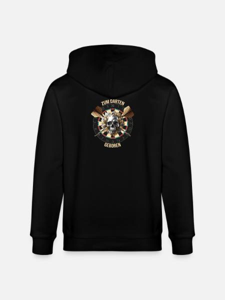 Zum Darten geboren - Stanley/Stella Unisex Bio-Kapuzenjacke CULTIVATOR  - Schwarz