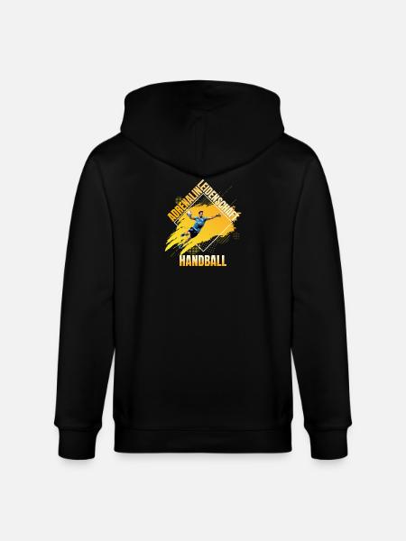 Adrenalin - Leidenschaft - Handball - Stanley/Stella Unisex Bio-Kapuzenjacke CULTIVATOR - Schwarz