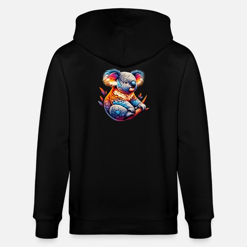 Koala - Veste à capuche bio CULTIVATOR Stanley/Stella Unisexe - noir