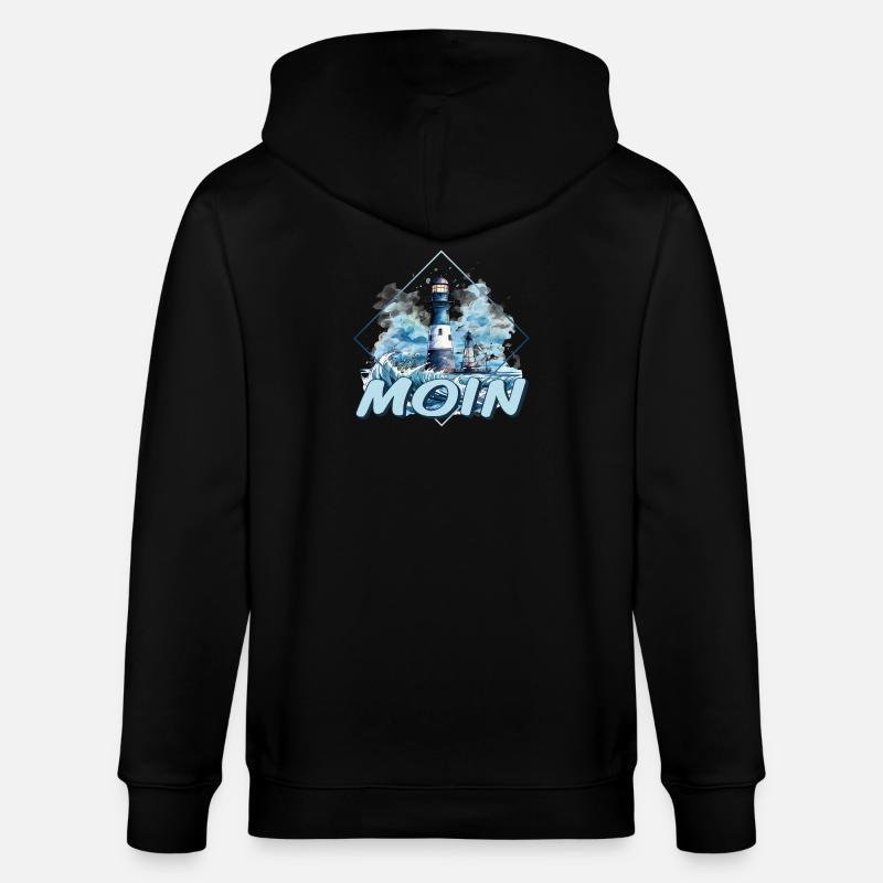 Moin - Stanley/Stella Unisex Bio-Kapuzenjacke CULTIVATOR  - Schwarz