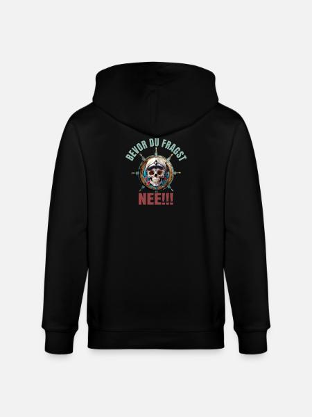 Bevor du fragst - Nee - Stanley/Stella Unisex Bio-Kapuzenjacke CULTIVATOR  - Schwarz