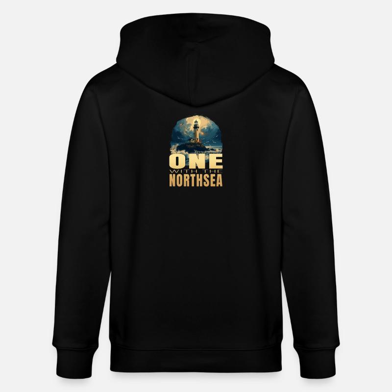 One withe the Northsea - Stanley/Stella Unisex Bio-Kapuzenjacke CULTIVATOR  - Schwarz