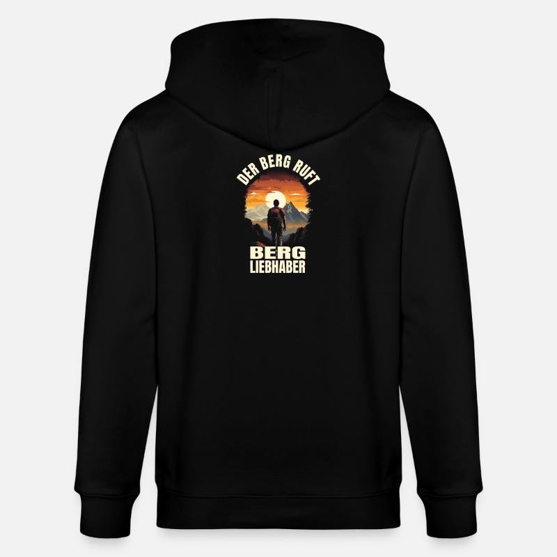 Der Berg ruft - Stanley/Stella Unisex Bio-Kapuzenjacke CULTIVATOR - Schwarz