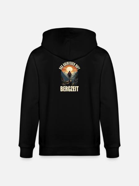 Das Abenteuer ruft - Bergzeit - Stanley/Stella Unisex Bio-Kapuzenjacke CULTIVATOR - Schwarz