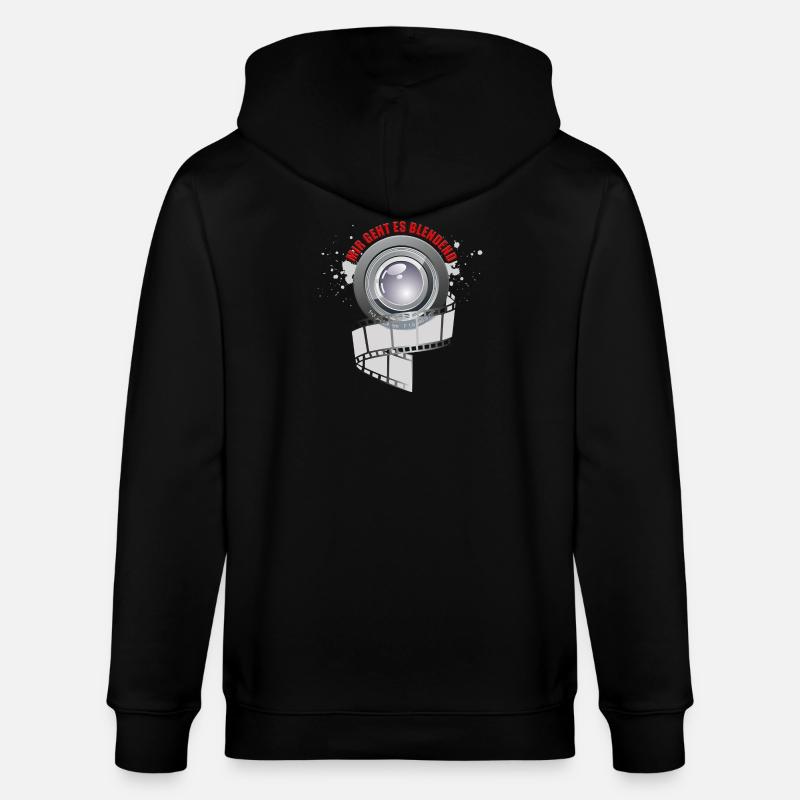 Mir geht es blendend - Stanley/Stella Unisex Bio-Kapuzenjacke CULTIVATOR  - Schwarz