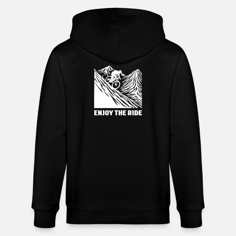 VTT - Profitez de la balade - Veste à capuche bio CULTIVATOR Stanley/Stella Unisexe - noir
