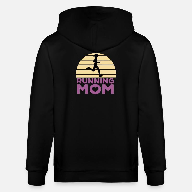 Running mom - Veste à capuche bio CULTIVATOR Stanley/Stella Unisexe - noir