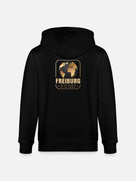 Freiburg - Stanley/Stella Unisex Bio-Kapuzenjacke CULTIVATOR  - Schwarz