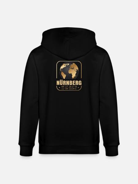 Nürnberg - Stanley/Stella Unisex Bio-Kapuzenjacke CULTIVATOR - Schwarz