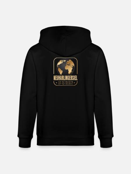 Neuharlingersiel - Stanley/Stella Unisex Bio-Kapuzenjacke CULTIVATOR - Schwarz