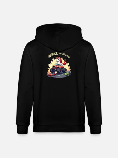 Monster Truck Einhorn - Stanley/Stella Unisex Bio-Kapuzenjacke CULTIVATOR  - Schwarz
