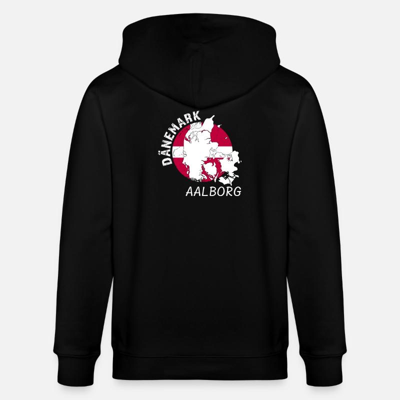 Aalborg - Stanley/Stella Unisex Bio-Kapuzenjacke CULTIVATOR  - Schwarz