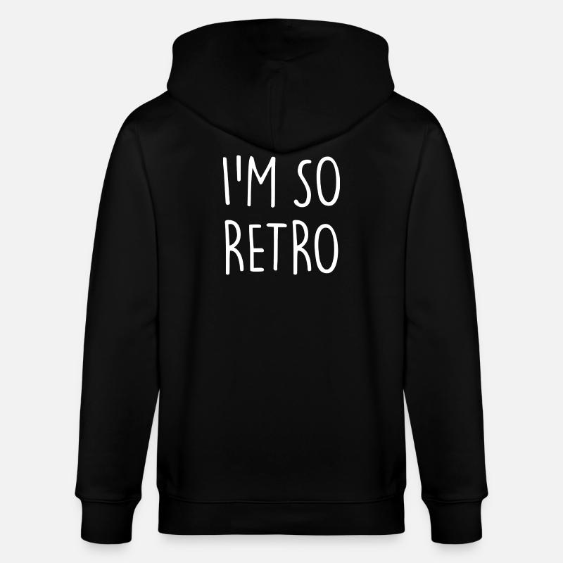 I'm so Retro - Stanley/Stella Unisex Bio-Kapuzenjacke CULTIVATOR  - Schwarz