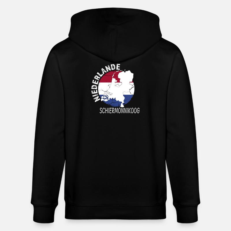 Schiermonnikoog - Stanley/Stella Unisex Bio-Kapuzenjacke CULTIVATOR  - Schwarz