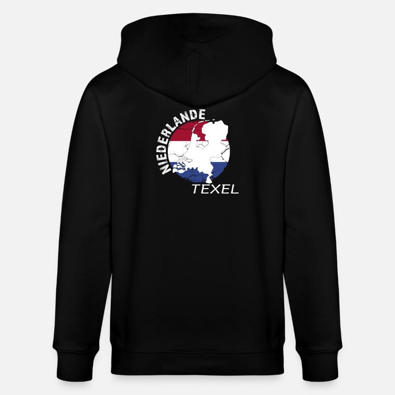 Texel - Stanley/Stella Unisex Bio-Kapuzenjacke CULTIVATOR  - Schwarz