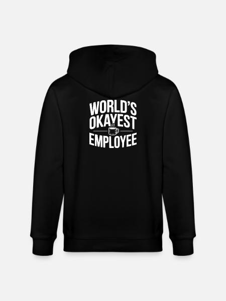 Der beste Mitarbeiter der Welt - Stanley/Stella Unisex Bio-Kapuzenjacke CULTIVATOR - Schwarz