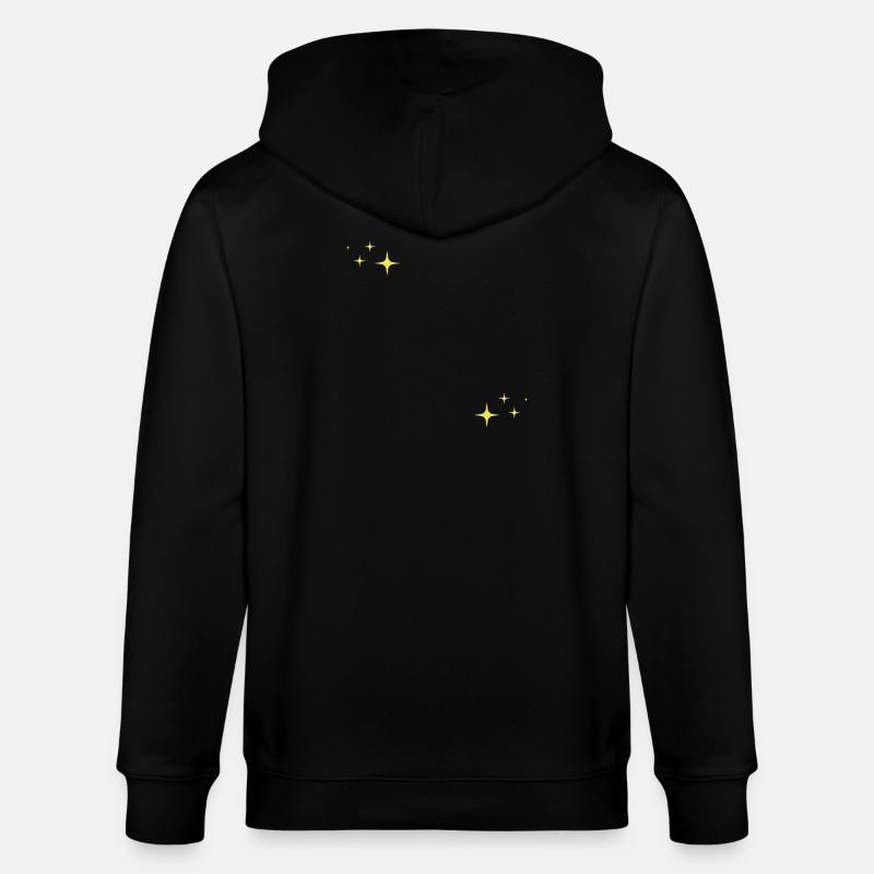 Funkeln Glitzer Sterne - Stanley/Stella Unisex Bio-Kapuzenjacke CULTIVATOR - Schwarz