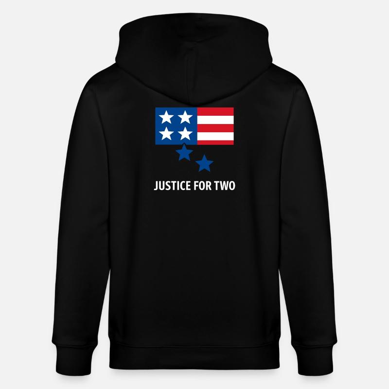 Justice For Two - Stanley/Stella Unisex Bio-Kapuzenjacke CULTIVATOR  - Schwarz