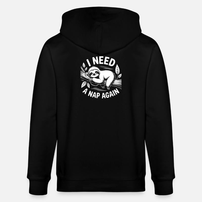 Ich brauch nen Nap - Stanley/Stella Unisex Bio-Kapuzenjacke CULTIVATOR - Schwarz