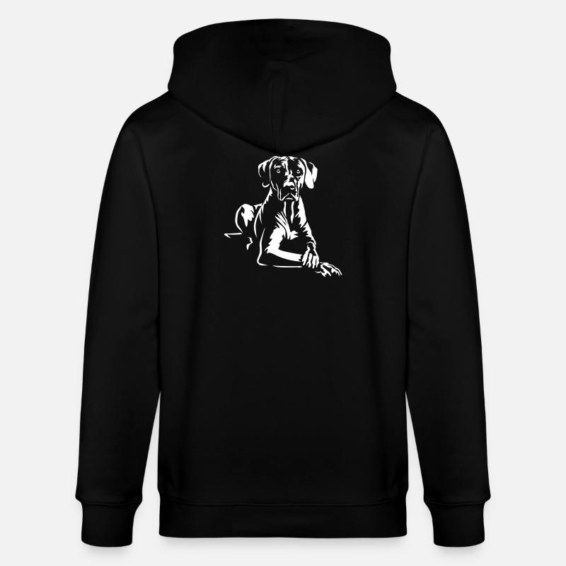 Rhodesian Ridgeback "Black Edition" - Stanley/Stella Unisex Bio-Kapuzenjacke CULTIVATOR - Schwarz
