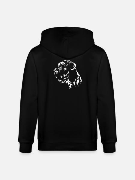 Giant Schnauzer Head "Black Edition" - Stanley/Stella CULTIVATOR Unisex Organic Hooded Jacket - black