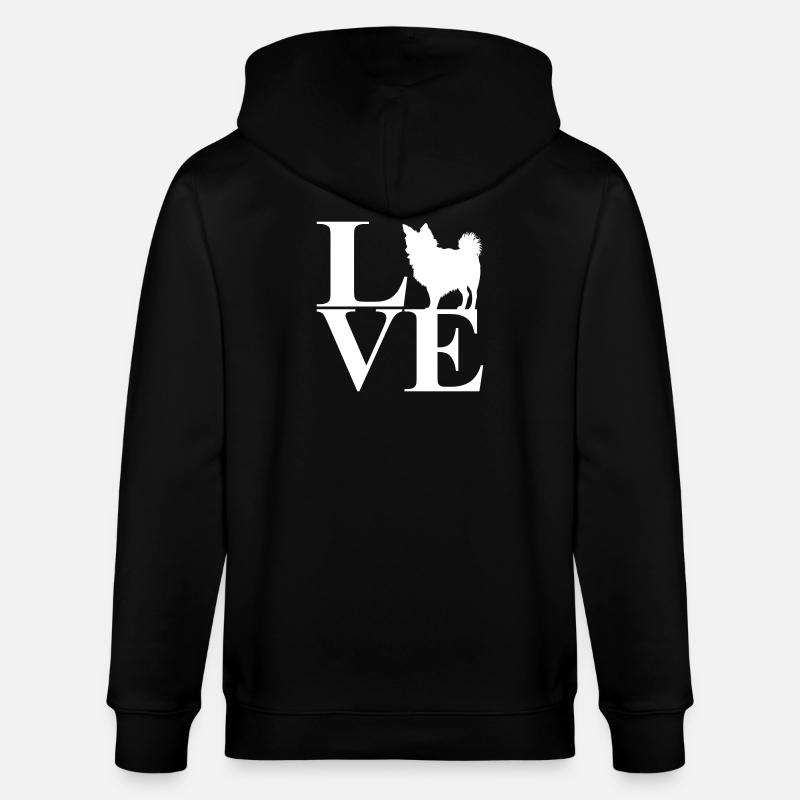 Amour Chihuahua - Veste à capuche bio CULTIVATOR Stanley/Stella Unisexe - noir