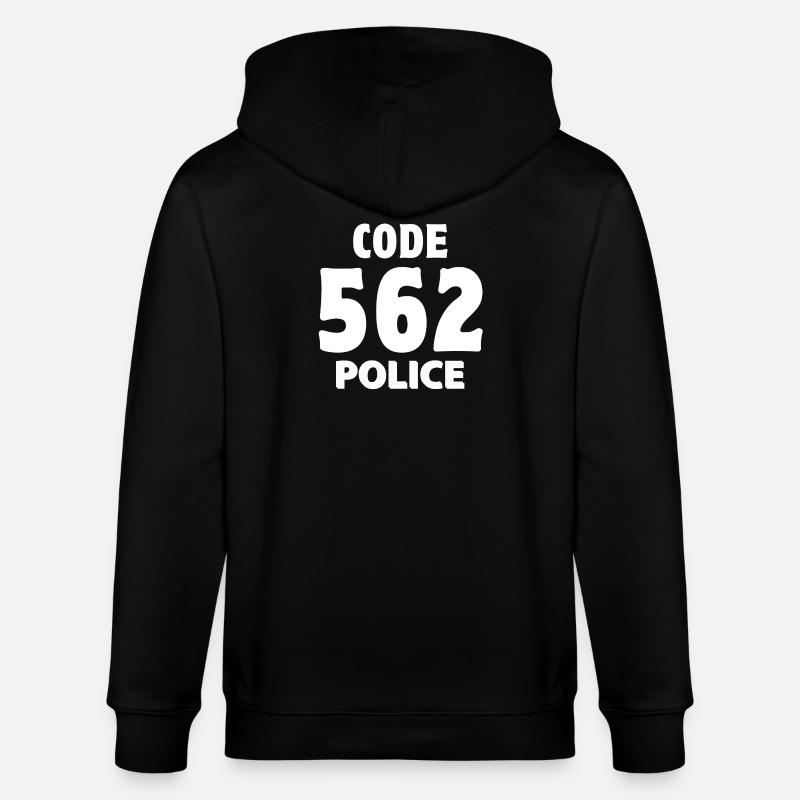 562, Polizei, Ich bin Polizist - Stanley/Stella Unisex Bio-Kapuzenjacke CULTIVATOR - Schwarz