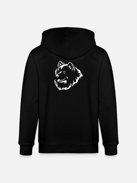 Samoyède Head « Black Edition » - Veste à capuche bio CULTIVATOR Stanley/Stella Unisexe - noir