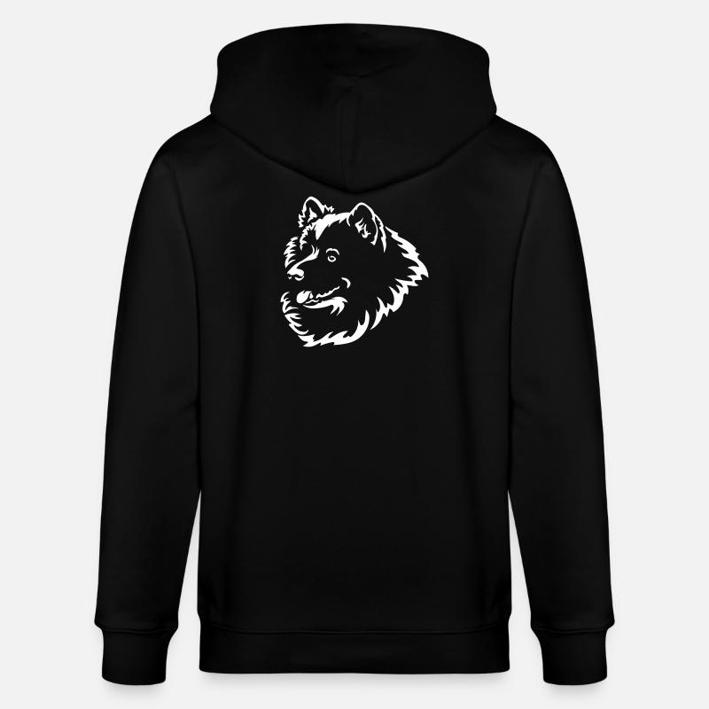 Samoyède Head « Black Edition » - Veste à capuche bio CULTIVATOR Stanley/Stella Unisexe - noir