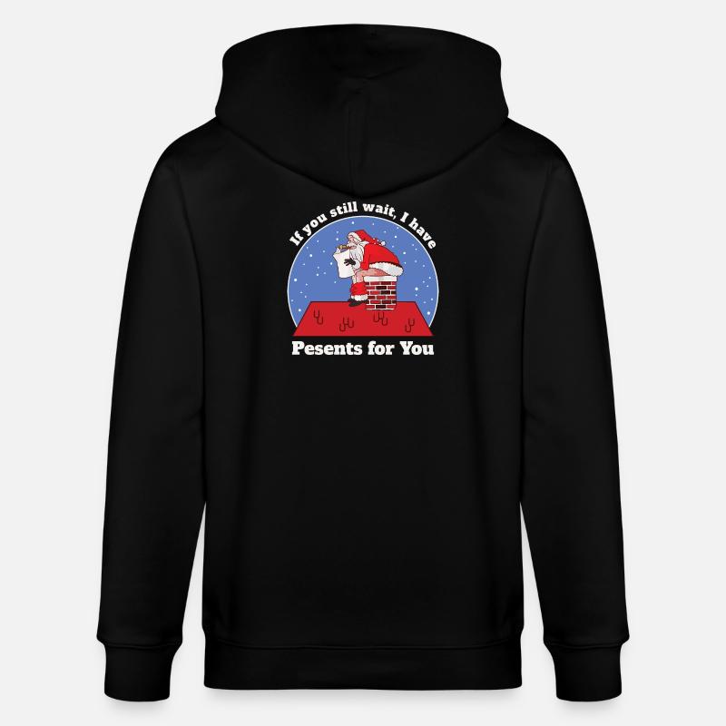 Père Noël drôle - Veste à capuche bio CULTIVATOR Stanley/Stella Unisexe - noir