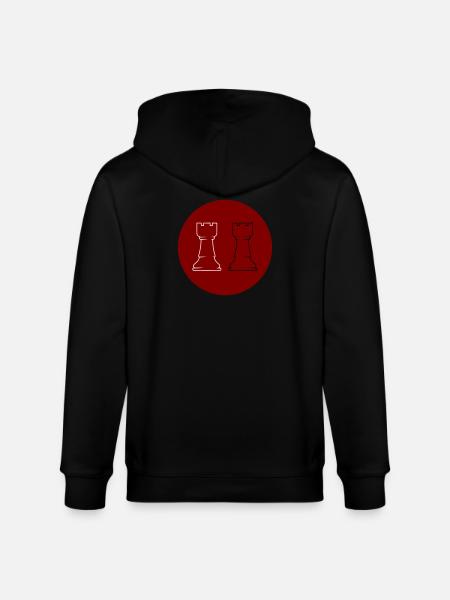Chess 2 Rooks - Stanley/Stella CULTIVATOR  Unisex Organic Hooded Jacket - black