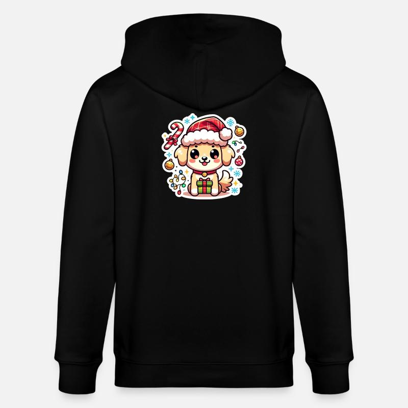 Pattes de Père Noël - Veste à capuche bio CULTIVATOR Stanley/Stella Unisexe - noir