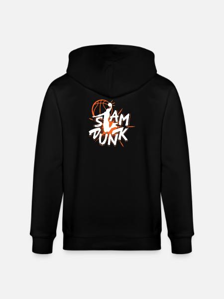 Dynamischer Basketball Spruch Design - Stanley/Stella Unisex Bio-Kapuzenjacke CULTIVATOR  - Schwarz