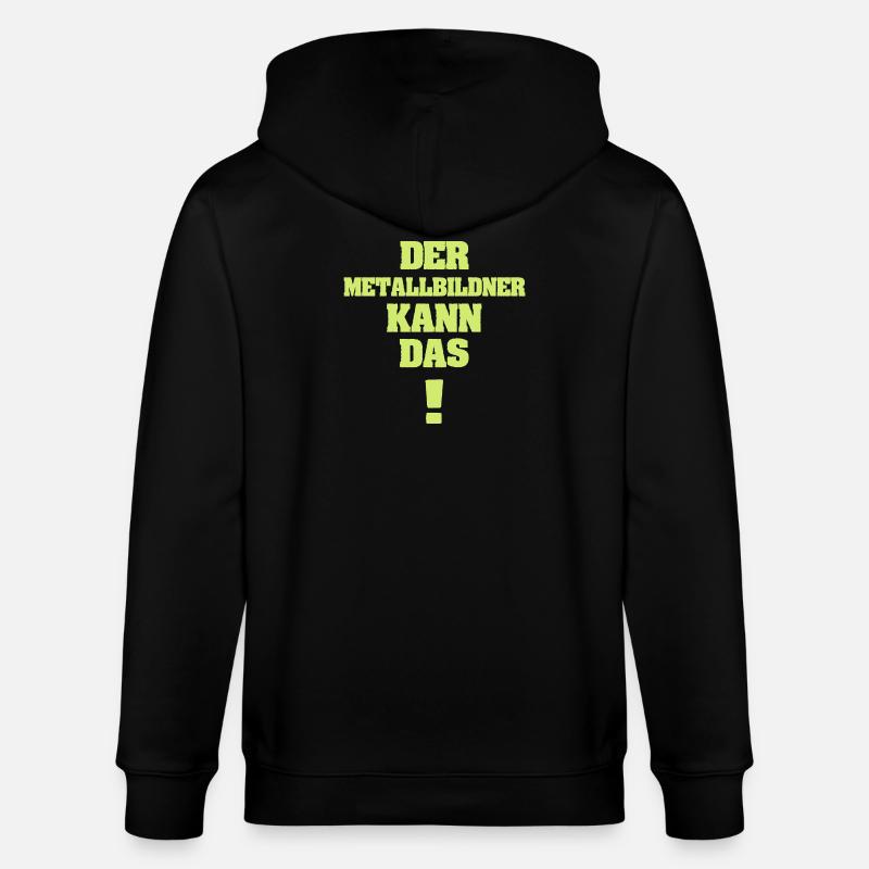 Lustig Metallbildner - Stanley/Stella Unisex Bio-Kapuzenjacke CULTIVATOR  - Schwarz