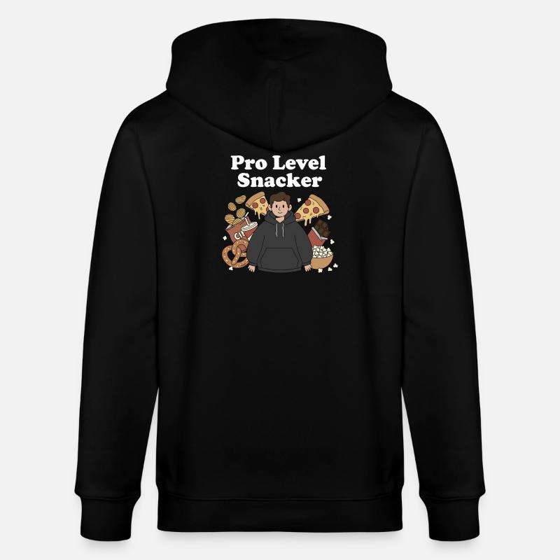 Pro Level Snacker Motiv - Stanley/Stella Unisex Bio-Kapuzenjacke CULTIVATOR  - Schwarz