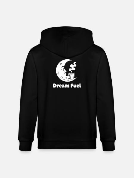 Moon Coffee Dream Power - Stanley/Stella CULTIVATOR Unisex Organic Hooded Jacket - black