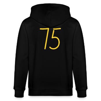 75 - Stanley/Stella Unisex Bio-Kapuzenjacke CULTIVATOR  - Schwarz - Hinten - Anna (173cm)